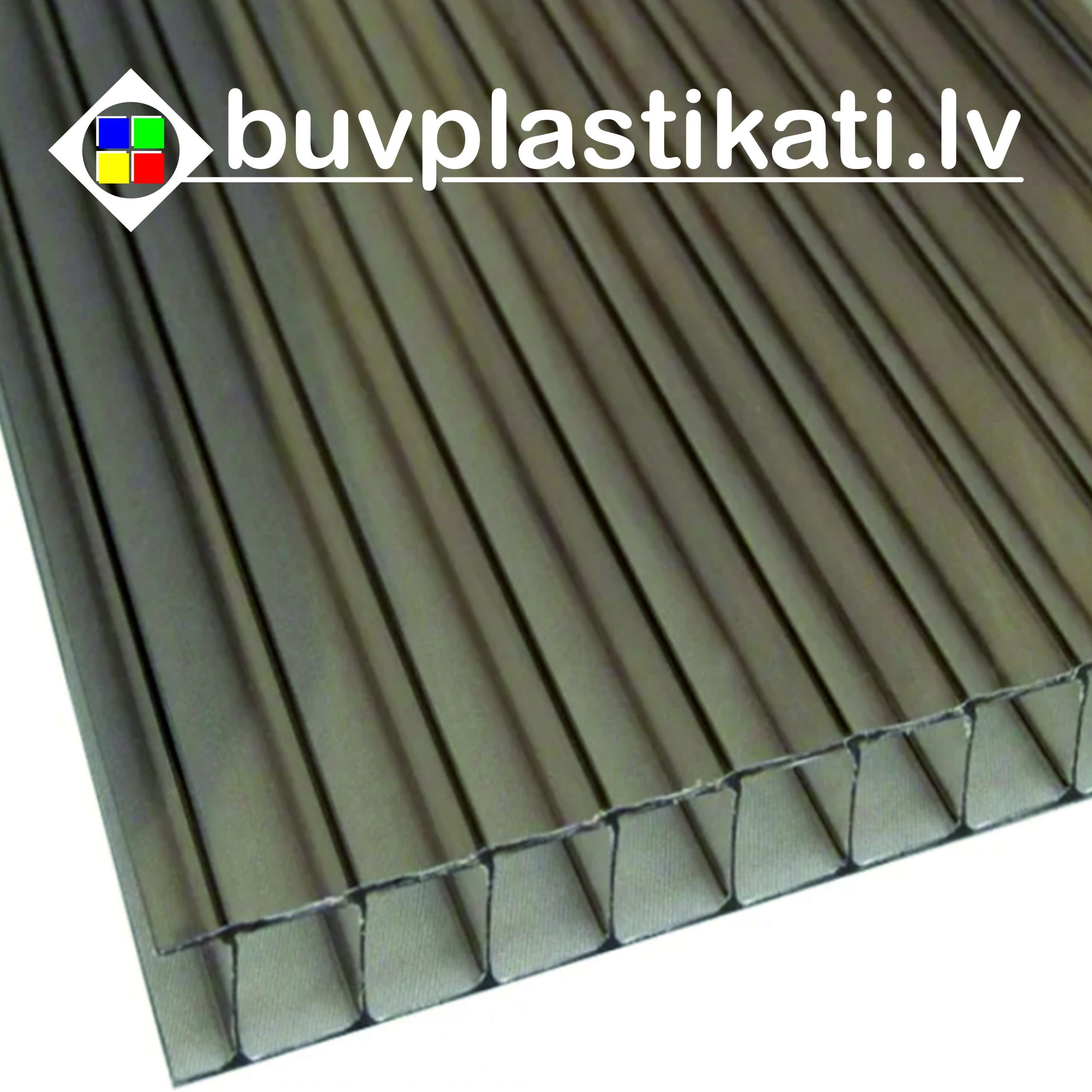 Šūnu polikarbonāts 6000*2100*16mm X-strong, bronza
